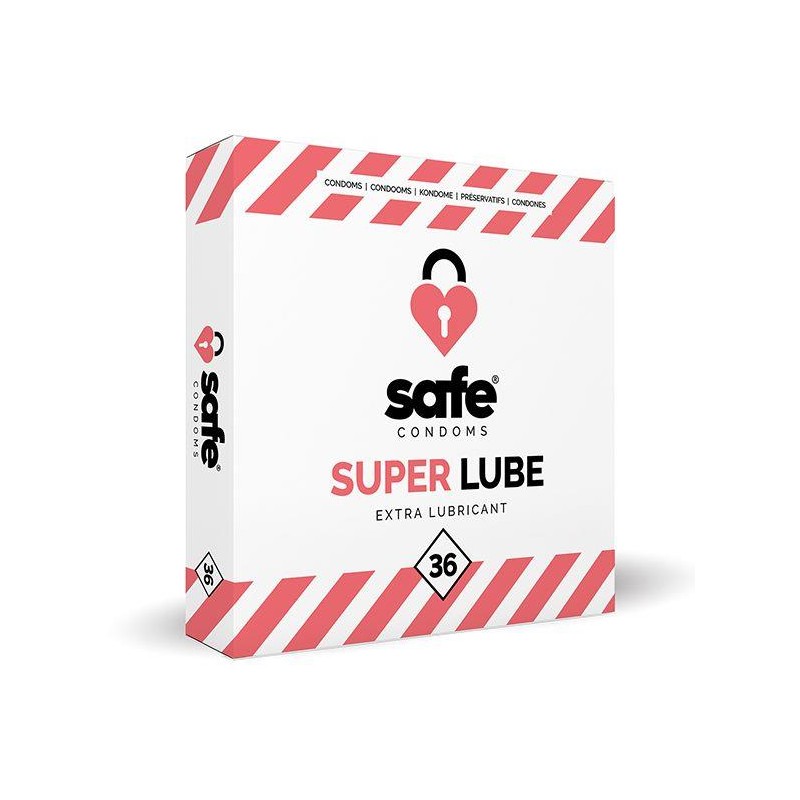 SAFE - Condooms Super Lube Extra Glijmiddel (36 stuks)